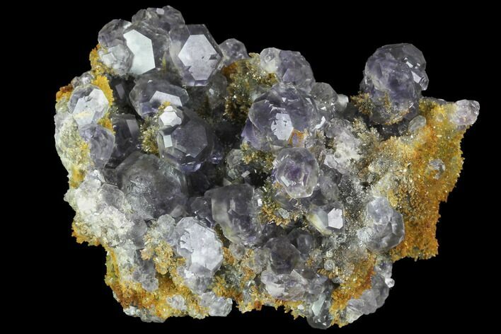 Purple Fluorite Crystals with Quartz - China #98764